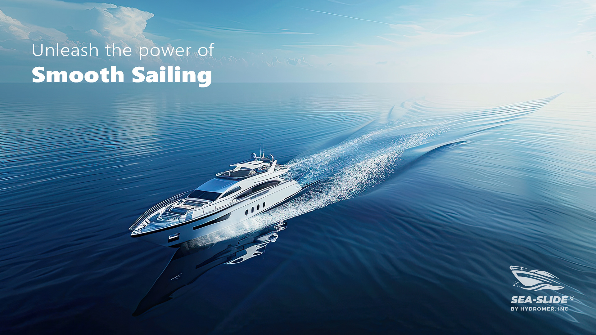 A yacht with Hydromer's Sea-Slide® coating, a visual metaphor for the corporate turnaround we engineered. The image represents the 'smooth sailing' our new investment thesis provided, architecting a path from financial decline to renewed momentum and growth.